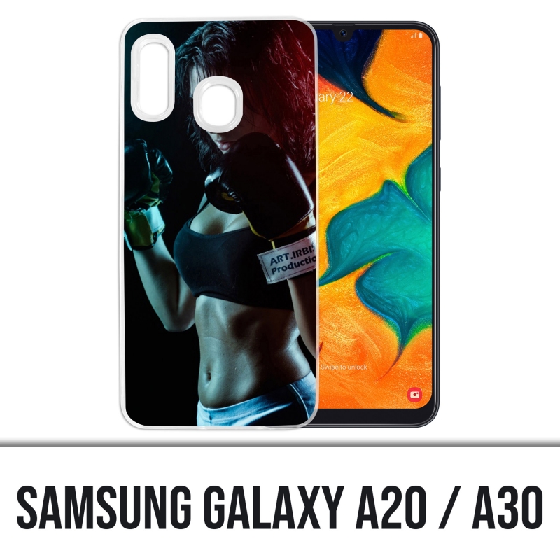 Samsung Galaxy A20 / A30 Abdeckung - Girl Boxe