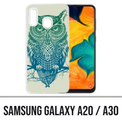 Samsung Galaxy A20 / A30 Case - Abstract Owl