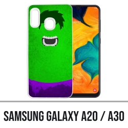 Samsung Galaxy A20 / A30 Abdeckung - Hulk Art Design
