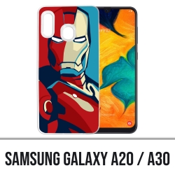 Funda Samsung Galaxy A20 / A30 - Póster de diseño Iron Man