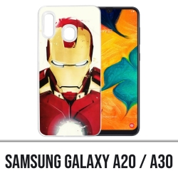 Samsung Galaxy A20 / A30 Abdeckung - Iron Man Paintart