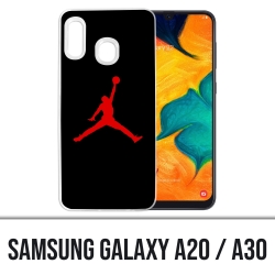 Coque Samsung Galaxy A20 / A30 - Jordan Basketball Logo Noir