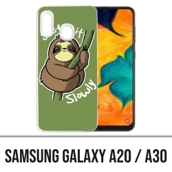 Samsung Galaxy A20 / A30 cover - Just Do It Slowly