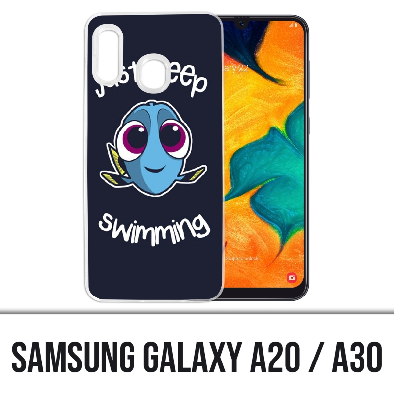 Samsung Galaxy A20 / A30 cover - Just Keep Swimming