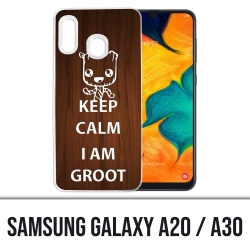 Coque Samsung Galaxy A20 / A30 - Keep Calm Groot