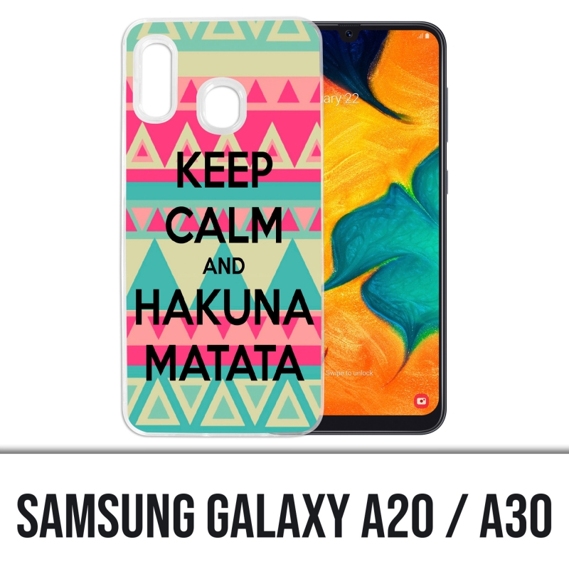 Cover per Samsung Galaxy A20 / A30 - Mantieni la calma Hakuna Mattata