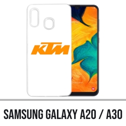 Coque Samsung Galaxy A20 / A30 - Ktm Logo Fond Blanc