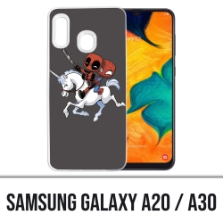 Coque Samsung Galaxy A20 / A30 - Licorne Deadpool Spiderman