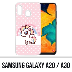 Funda Samsung Galaxy A20 / A30 - Kawaii Unicorn