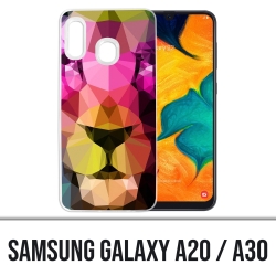 Coque Samsung Galaxy A20 / A30 - Lion Geometrique