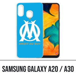 Coque Samsung Galaxy A20 / A30 - Logo Om Marseille Bleu
