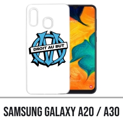 Coque Samsung Galaxy A20 / A30 - Logo Om Marseille Droit Au But