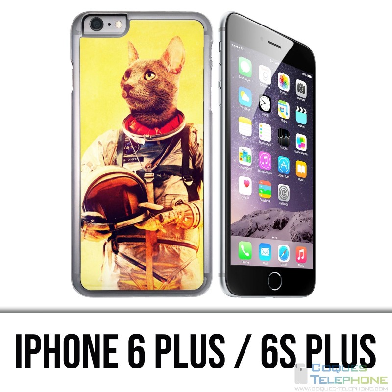 Coque iPhone 6 PLUS / 6S PLUS - Animal Astronaute Chat