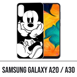 Coque Samsung Galaxy A20 / A30 - Mickey Noir Et Blanc