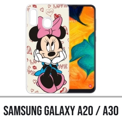 Samsung Galaxy A20 / A30 Abdeckung - Minnie Love