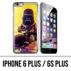 Custodia per iPhone 6 Plus / 6S Plus - Animal Astronaut Monkey