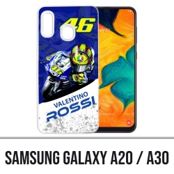Samsung Galaxy A20 / A30 cover - Motogp Rossi Cartoon 2
