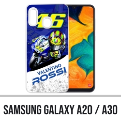 Samsung Galaxy A20 / A30 Abdeckung - Motogp Rossi Cartoon