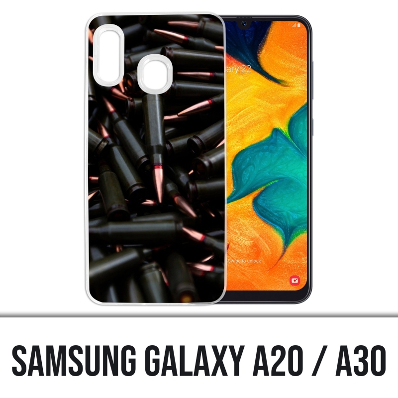 Samsung Galaxy A20 / A30 Abdeckung - Munition Schwarz