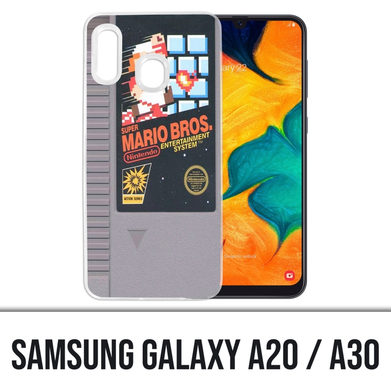 Samsung Galaxy A20 / A30 Abdeckung - Nintendo Nes Mario Bros Patrone