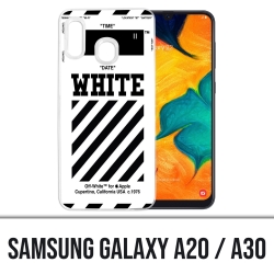 Samsung Galaxy A20 / A30 Abdeckung - Off White White