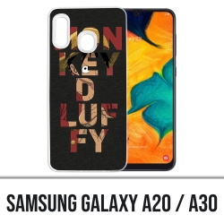 Samsung Galaxy A20 / A30 Abdeckung - One Piece Monkey D Ruffy