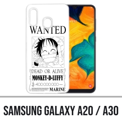 Coque Samsung Galaxy A20 / A30 - One Piece Wanted Luffy
