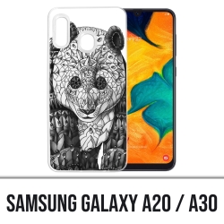Samsung Galaxy A20 / A30 Abdeckung - Panda Azteque