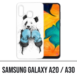 Coque Samsung Galaxy A20 / A30 - Panda Boxe
