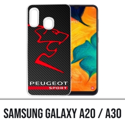 Cover Samsung Galaxy A20 / A30 - Logo Peugeot Sport