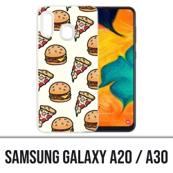 Samsung Galaxy A20 / A30 Abdeckung - Pizza Burger