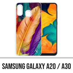 Samsung Galaxy A20 / A30 cover - Feathers
