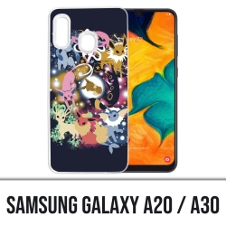 Funda Samsung Galaxy A20 / A30 - Pokémon Évoli Évolutions