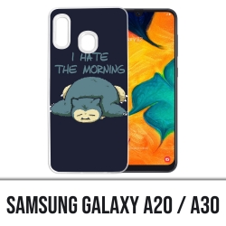 Samsung Galaxy A20 / A30 case - Pokémon Ronflex Hate Morning