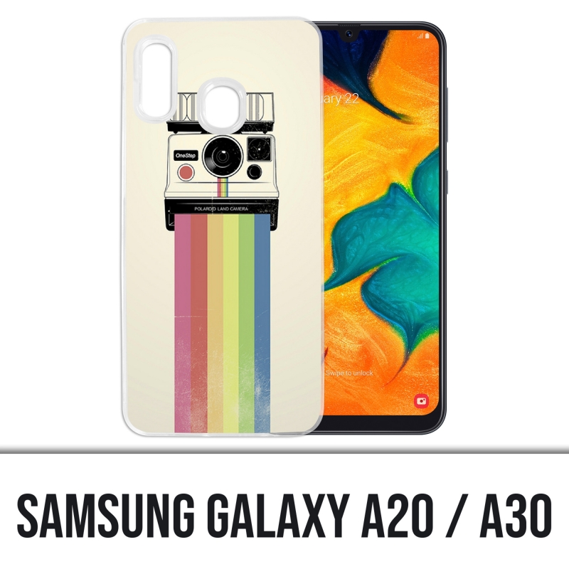 Samsung Galaxy A20 / A30 case - Polaroid Arc En Ciel Rainbow