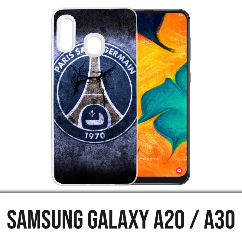 Coque Samsung Galaxy A20 / A30 - Psg Logo Grunge