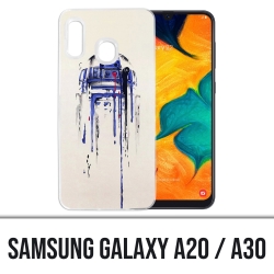 Samsung Galaxy A20 / A30 cover - R2D2 Paint
