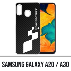 Samsung Galaxy A20 / A30 Abdeckung - Renault Sport Carbone