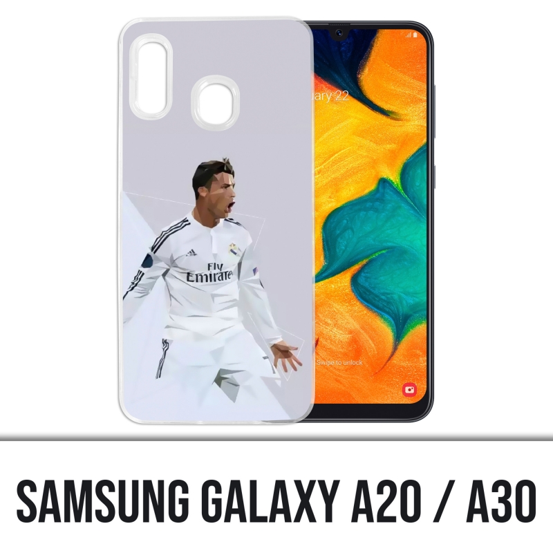 Samsung Galaxy A20 / A30 Abdeckung - Ronaldo Lowpoly