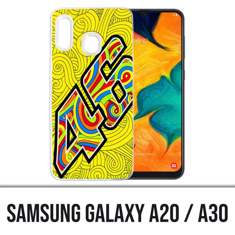 Samsung Galaxy A20 / A30 cover - Rossi 46 Waves