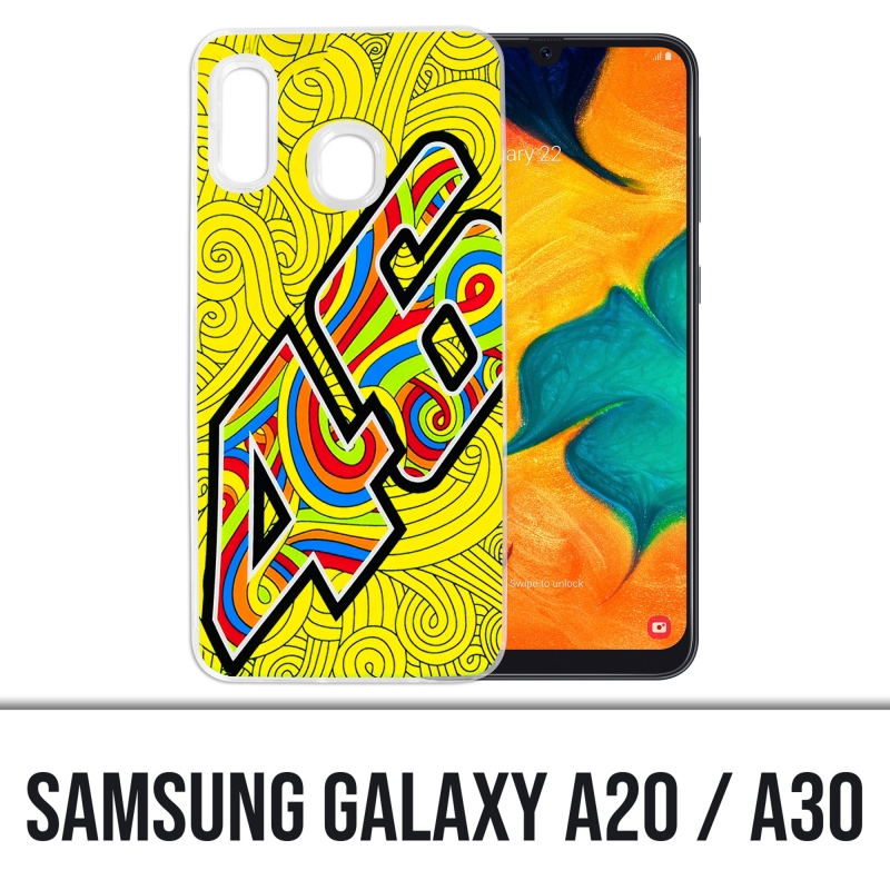 Samsung Galaxy A20 / A30 cover - Rossi 46 Waves