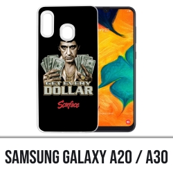 Samsung Galaxy A20 / A30 cover - Scarface Get Dollars