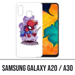 Samsung Galaxy A20 / A30 Abdeckung - Spiderman Cartoon