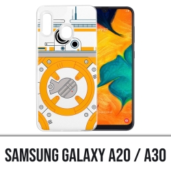 Cover per Samsung Galaxy A20 / A30 - Star Wars Bb8 minimalista