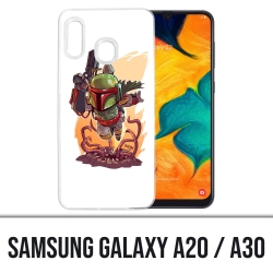 Samsung Galaxy A20 / A30 Abdeckung - Star Wars Boba Fett Cartoon