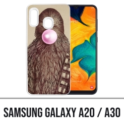 Funda Samsung Galaxy A20 / A30 - Goma de mascar Star Wars Chewbacca