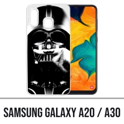 Coque Samsung Galaxy A20 / A30 - Star Wars Dark Vador Moustache