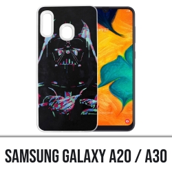 Samsung Galaxy A20 / A30 Abdeckung - Star Wars Darth Vader Neon