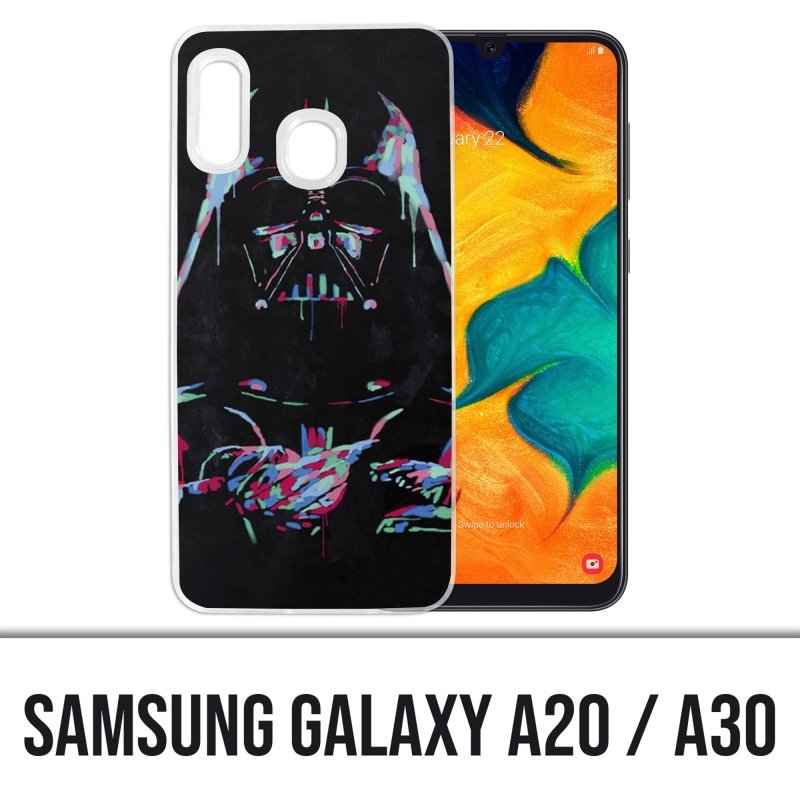 Cover per Samsung Galaxy A20 / A30 - Star Wars Darth Vader Neon