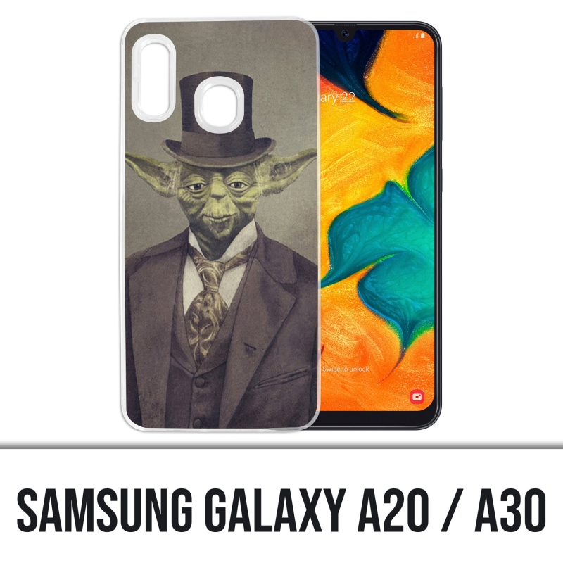 Samsung Galaxy A20 / A30 Abdeckung - Star Wars Vintage Yoda